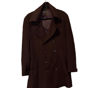 Bachrach Dark Brown Winter Pea Coat